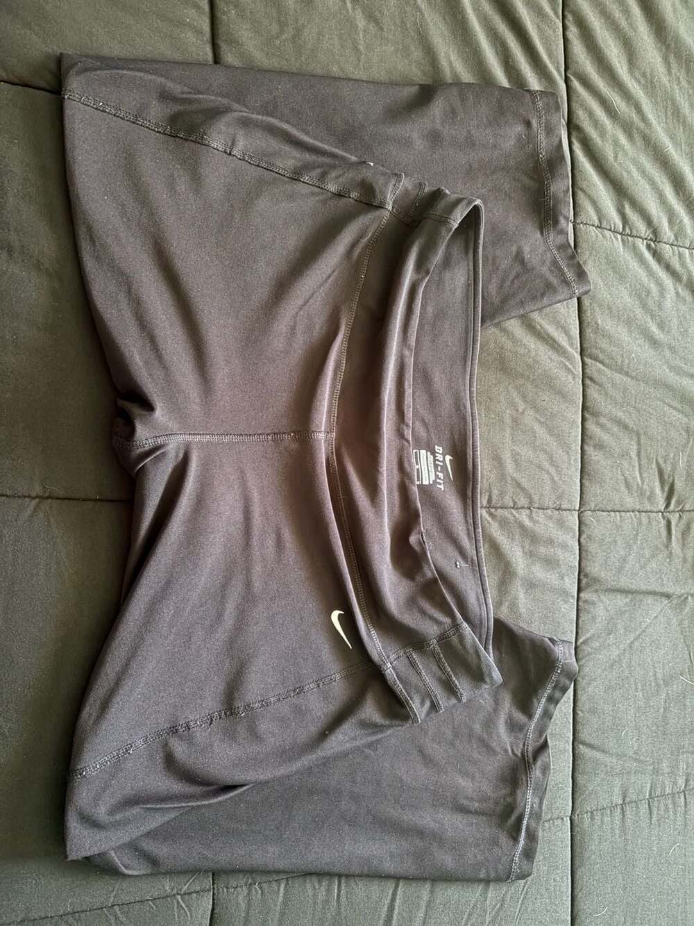 Nike Dri-Fit Athletic Capris Black Size Large